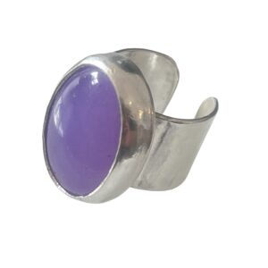 Custom-made Lila Agat ring