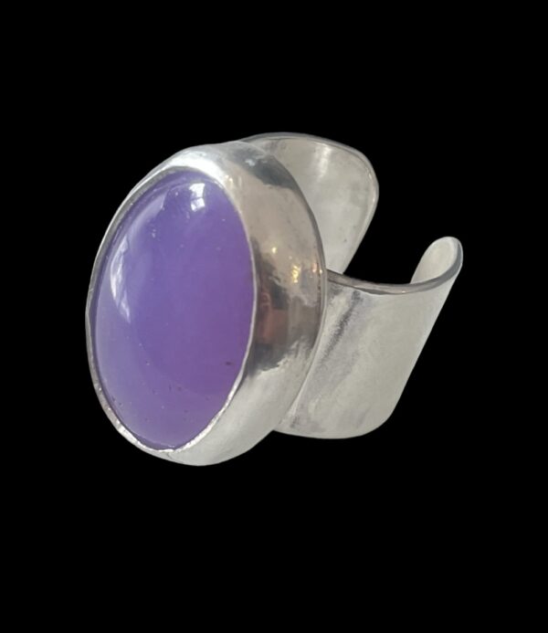 Custom-made Lila Agat ring - Bild 4
