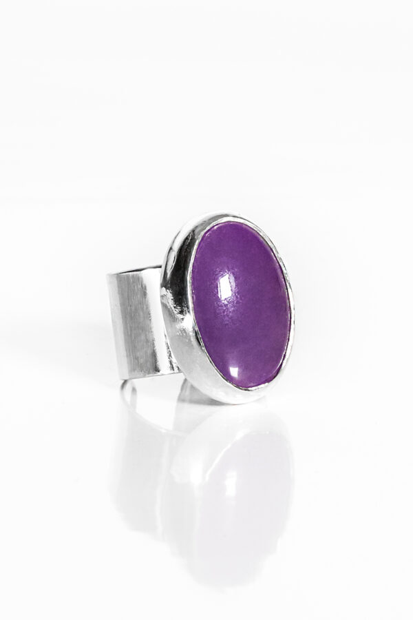 custom-made Lila Agat ring